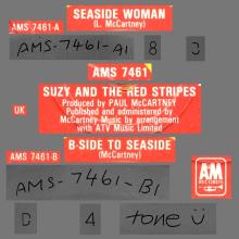 SUZY AND THE RED STRIPES - 1979 08 10 - SEASIDE WOMAN ⁄ B-SIDE TO SEASIDE - A&M - AMS 7461 - UK - BOXED SET - pic 1