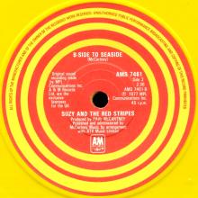 SUZY AND THE RED STRIPES - 1979 08 10 - SEASIDE WOMAN ⁄ B-SIDE TO SEASIDE - A&M - AMS 7461 - UK - YELLOW  VINYL - pic 6