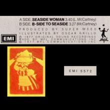 SUZY AND THE RED STRIPES - 1986 07 07 - SEASIDE WOMAN ⁄ B-SIDE TO SEASIDE - EMI 5572 - UK - pic 6