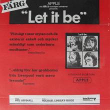 SWEDEN 1970 LET IT BE - BEATLES FILMPOSTER MOVIEPOSTER - pic 1