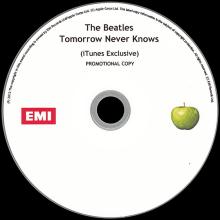 UK - 2012 07 24 - THE BEATLES TOMORROW NEVER KNOWS ( iTUNES EXCLUSIVE ) PROMO - EMI CDR - pic 1