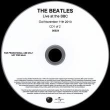 UK - 2013 11 11 - THE BEATLES LIVE AT THE BBC - APPLE AND UNIVERSAL - PROMO - 2X CDR - pic 5