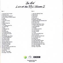 UK - 2013 11 11 - THE BEATLES - ON AIR - LIVE AT THE BBC VOLUME 2 - APPLE UNIVERSAL BBC - PROMO - 2X CDR - pic 1