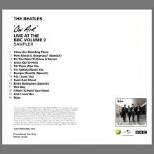 UK - 2013 11 11 - THE BEATLES - ON AIR - LIVE AT THE BBC VOLUME 2 - BBCV2 - promo CD - pic 2