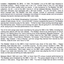 2013 11 11 - THE BEATLES - ON AIR - LIVE AT THE BBC VOLUME 2 - APPLE UNIVERSAL - PROMO - 2X CDR - pic 9