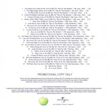 UK - 2013 12 17 - THE BEATLES - BOOTLEG RECORDINGS 1963 - ( iTUNES EXCLUSIVE ) APPLE UNIVERSAL - PROMO - 2X CDR - pic 4