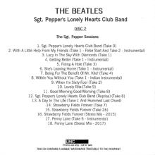 UK - 2017 05 26 - THE BEATLES - DISC 2 - THE SGT. PEPPER SESSIONS - PROMO CDR  18 TRACKS - pic 1