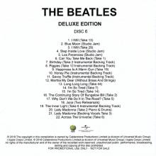 UK - 2018 11 09 - THE BEATLES - DELUXE DISC 6 - PROMO CDR 22 TRACKS - pic 1