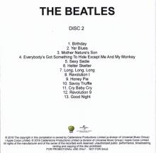 UK - 2018 11 09 - THE BEATLES - DISC 2 - PROMO CDR 13 TRACKS - pic 1