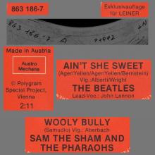 THE BEATLES DISCOGRAPHY AUSTRIA 050 AIN'T SHE SWEET ⁄ WOOLY BULLY - POLYDOR 863 186-7 A / 863 186-7 B ⁄ LEINER - pic 4