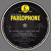 THE BEATLES DISCOGRAPHY BELGIUM 1967 06 01 - 1974 ⁄ 5 - SGT.PEPPERS LONELY HEARTS CLUB BAND - A - PARLOPHONE - 4C 066-04177 - pic 4