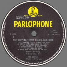 THE BEATLES DISCOGRAPHY BELGIUM 1967 06 01 - 1974 ⁄ 5 - SGT.PEPPERS LONELY HEARTS CLUB BAND - B - PARLOPHONE - 4C 066-04177 - pic 3