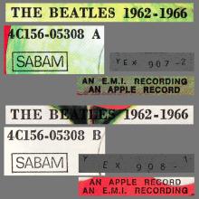 THE BEATLES DISCOGRAPHY BELGIUM 1976 00 00 The Beatles ⁄ 1962-1966 - B - APPLE -  4C 156-05307 ⁄ 05308 - pic 4