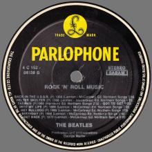 THE BEATLES DISCOGRAPHY BELGIUM 1976 06 10 - THE BEATLES ROCK N ROLL MUSIC - 4C 152-06137 ⁄ 4C 152-06138 - pic 10