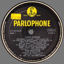 THE BEATLES DISCOGRAPHY BELGIUM 1977 11 19 - LOVE SONGS - A - PARLOPHONE - 4C 156-06550 ⁄ 4C 156-06551 - pic 11