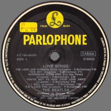 THE BEATLES DISCOGRAPHY BELGIUM 1977 11 19 - LOVE SONGS - A - PARLOPHONE - 4C 156-06550 ⁄ 4C 156-06551 - pic 13
