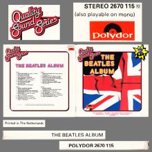 THE BEATLES DISCOGRAPHY BELGIUM 1978 00 00 THE BEATLES ALBUM - POLYDOR STEREO 2670 115 10 - 243 425 ⁄ 2437 426 - pic 11