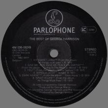 THE BEATLES DISCOGRAPHY BELGIUM 1981 11 25 ⁄ 1976 11 20 - THE BEST OF GEORGE HARRISON - A - MFP - 4M 036-06249 - pic 1