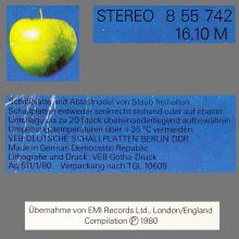 THE BEATLES DISCOGRAPHY DDR GERMANY 1980 01 00 - C - THE BEATLES 1967-1970 - AMIGA VEB DEUTSCHE SCHALLPLATTEN - 8 55 742 - pic 6