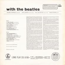 THE BEATLES DISCOGRAPHY FRANCE 1963 12 00 LES BEATLES - K - WITH THE BEATLES - BLACK PAR EMI - PCS 3045 - 1973 EXPORT UK - pic 1
