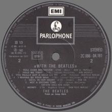 THE BEATLES DISCOGRAPHY FRANCE 1963 12 00 LES BEATLES - R - WITH THE BEATLES - BLACK PARLOPHONE - pic 1
