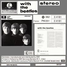 THE BEATLES DISCOGRAPHY FRANCE 1963 12 00 LES BEATLES - R - WITH THE BEATLES - BLACK PARLOPHONE - pic 6
