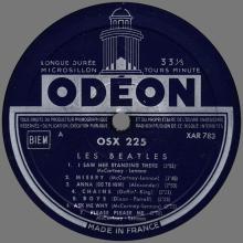 THE BEATLES DISCOGRAPHY FRANCE 1964 01 07 - LES BEATLES N° 1 - A-B  - DARK BLUE ODEON OSX 225  - pic 3