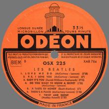 THE BEATLES DISCOGRAPHY FRANCE 1964 01 07 - LES BEATLES N° 1 - A-B  - DARK BLUE ODEON OSX 225  - pic 6