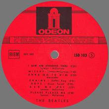 THE BEATLES DISCOGRAPHY FRANCE 1964 01 07 - LES BEATLES N° 1 - D - 1966 04 28 - RED ODEON EMI LSO 103 - pic 1