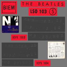 THE BEATLES DISCOGRAPHY FRANCE 1964 01 07 - LES BEATLES N° 1 - D - 1966 04 28 - RED ODEON EMI LSO 103 - pic 5
