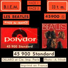 THE BEATLES DISCOGRAPHY FRANCE 1964 05 22 A - LES BEATLES - POLYDOR 45 900 STANDARD - ORANGE LABEL 10 INCH - pic 5