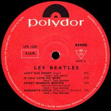 THE BEATLES DISCOGRAPHY FRANCE 1964 05 22 B - LES BEATLES - POLYDOR 45 900 STANDARD - RED LABEL 10 INCH - pic 1