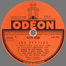THE BEATLES DISCOGRAPHY FRANCE 1964 09 11 LES BEATLES 4 GARÇONS DANS LE VENT - A - B - ORANGE ODEON OSX 226  - pic 10