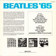 THE BEATLES DISCOGRAPHY FRANCE 1964 12 15 BEATLES' 65 - Q - BLUE ODEON GEMA - 1C 072-04201 - pic 1
