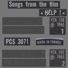 THE BEATLES DISCOGRAPHY FRANCE 1965 09 01 LES BEATLES CHANSONS DU FILM HELP - K - HELP ! - BLACK PAR EMI - PCS 3071 - EXPORT UK - pic 5