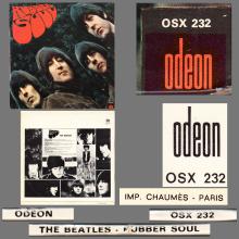 THE BEATLES DISCOGRAPHY FRANCE 1965 12 21 RUBBER SOUL - B - C - ORANGE ODEON OSX 232 - pic 9