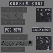 THE BEATLES DISCOGRAPHY FRANCE 1965 12 21 RUBBER SOUL - K - RUBBER SOUL - BLACK PAR EMI - PCS 3075 - 1973 EXPORT UK - pic 5