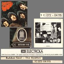 THE BEATLES DISCOGRAPHY FRANCE 1965 12 21 RUBBER SOUL - Q -1966 03 04 - BLUE ODEON EMI GEMA - Y 2C 066-4115 - pic 6