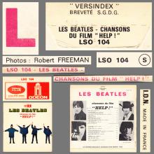 THE BEATLES DISCOGRAPHY FRANCE 1965 09 01 LES BEATLES CHANSONS DU FILM HELP  - D - 1966 06 09 - RED ODEON EMI LSO 104 - pic 6