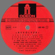 THE BEATLES DISCOGRAPHY FRANCE 1966 09 15 REVOLVER  - B - C - RED ODEON LSO 105 - pic 3