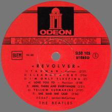THE BEATLES DISCOGRAPHY FRANCE 1966 09 15 REVOLVER  - E - RED ODEON SLSO 105 - 1968 05 00 - F - CLSO 1.105 U - pic 3
