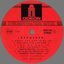 THE BEATLES DISCOGRAPHY FRANCE 1966 09 15 REVOLVER  - E - RED ODEON SLSO 105 - 1968 05 00 - F - CLSO 1.105 U - pic 4