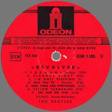 THE BEATLES DISCOGRAPHY FRANCE 1966 09 15 REVOLVER  - E - RED ODEON SLSO 105 - 1968 05 00 - F - CLSO 1.105 U - pic 9