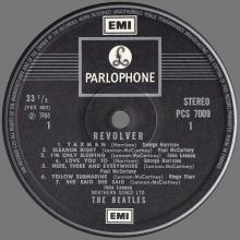 THE BEATLES DISCOGRAPHY FRANCE 1966 09 15 REVOLVER  - K - REVOLVER - BLACK PAR EMI - PCS 7009 - 1973 EXPORT UK - pic 3
