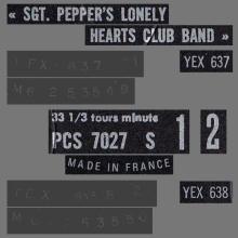 THE BEATLES DISCOGRAPHY FRANCE 1967 06 01 SGT PEPPER'S LONELY HEARTS CLUB BAND - G - H - PCS 7027 S  - pic 9
