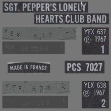 THE BEATLES DISCOGRAPHY FRANCE 1967 06 01 SGT PEPPER'S LONELY HEARTS CLUB BAND - K - BLACK PAR EMI - PCS 7027 - 1973 EXPORT UK - pic 5