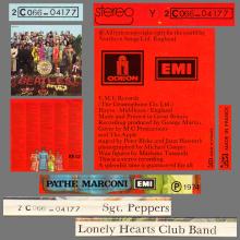 THE BEATLES DISCOGRAPHY FRANCE 1967 06 01 SGT PEPPER'S LONELY HEARTS CLUB BAND - L - APPLE - Y 2C 066 - 04.177 - pic 6
