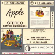 THE BEATLES DISCOGRAPHY FRANCE 1969 02 24 THE BEATLES YELLOW SUBMARINE - A - B - APPLE 2C 062-04002  - pic 5