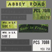 THE BEATLES DISCOGRAPHY FRANCE 1969 09 29 ABBEY ROAD - K - APPLE - PCS 7088 - 1973 EXPORT UK - pic 5