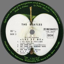 THE BEATLES DISCOGRAPHY FRANCE 1970 05 11 LET IT BE - A - BOXED SET - APPLE - T 2C 062- 04433 Y - pic 12